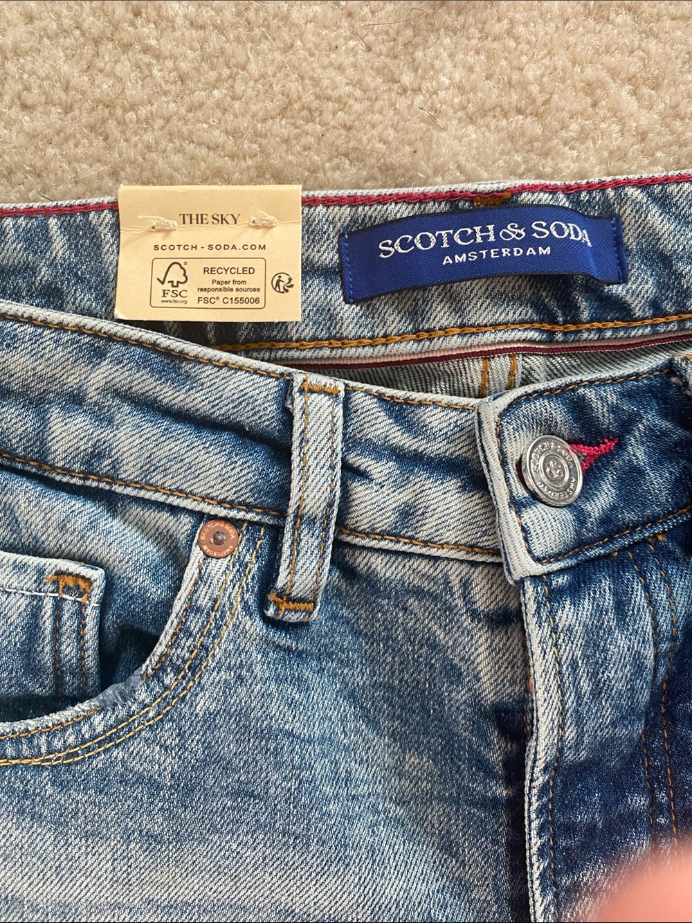 Scotch & Soda NWT The Sky size 27/32 jeans - Picture 5 of 12